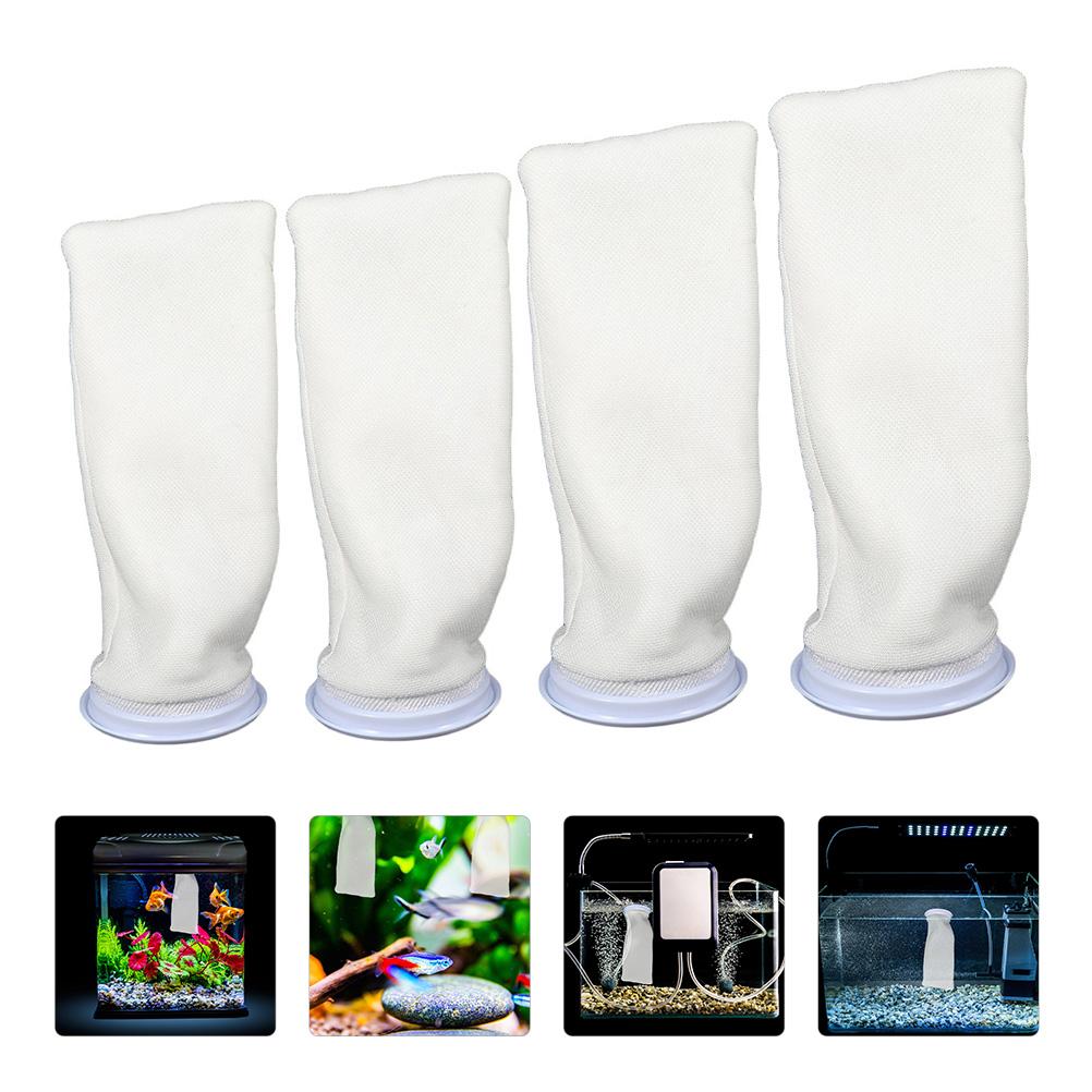Fish Tank Filter Bag Filtration System Supply Aquarium Reusable Sock Replacement Bags Socks Cotton