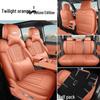 Equation Leopard Titanium Leather Car Seat Covers - Universal 7-Seater, Breathable & All-Season Cushion.