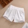 Pantaloncini di jeans ricamati da bambina, estivi, all-match