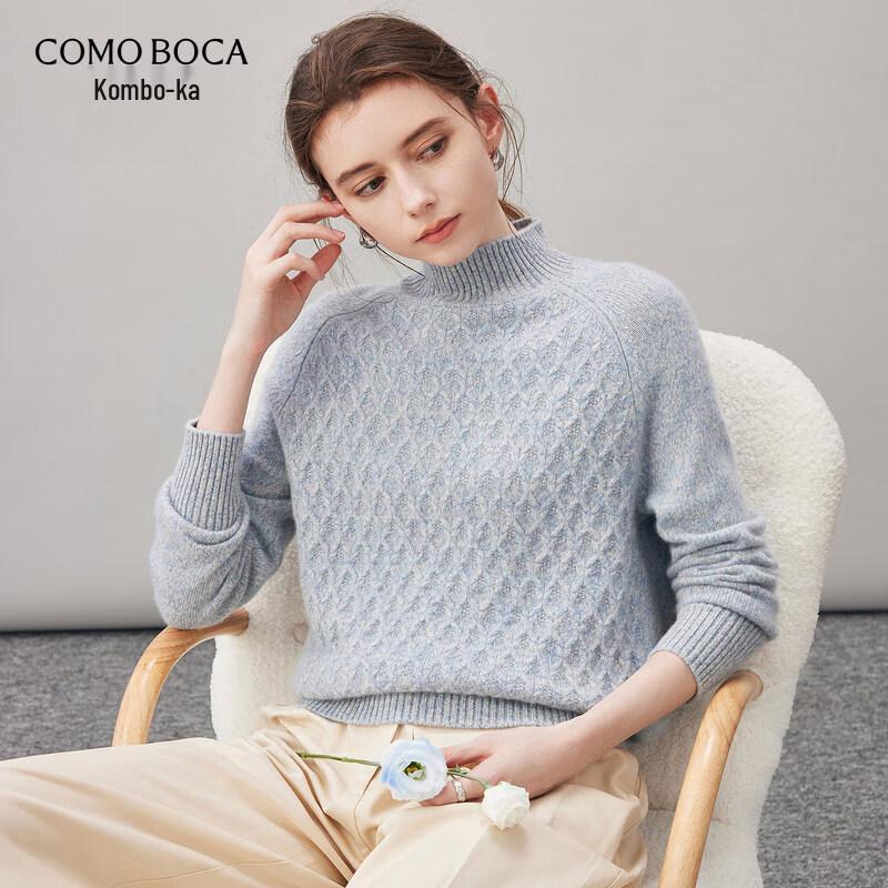 Komom Boca Women's Cable Knit Cashmere Sweater