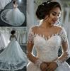 Vestido de novia primavera nuevo un hombro al descubierto encaje cintura media largo cuello alto blanco adulto boda encaje camisa en stock
