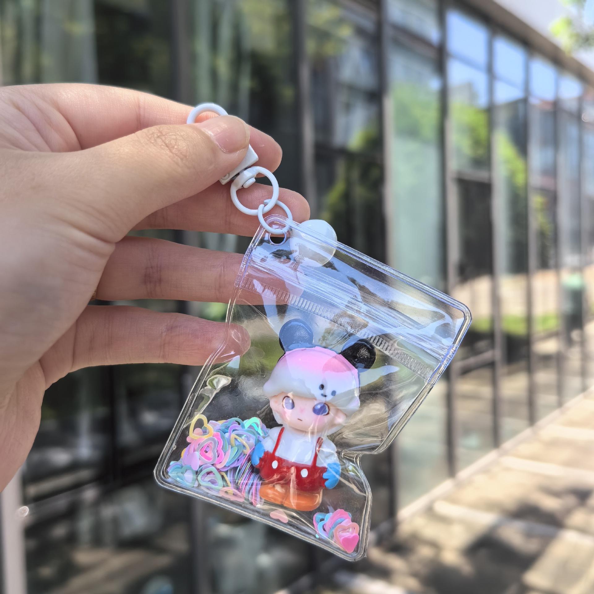 Blind Box Dim Mickey Mouse Keychain Resin Cute Doll Bag Mobile Phone Pendant Cartoon Strawberry