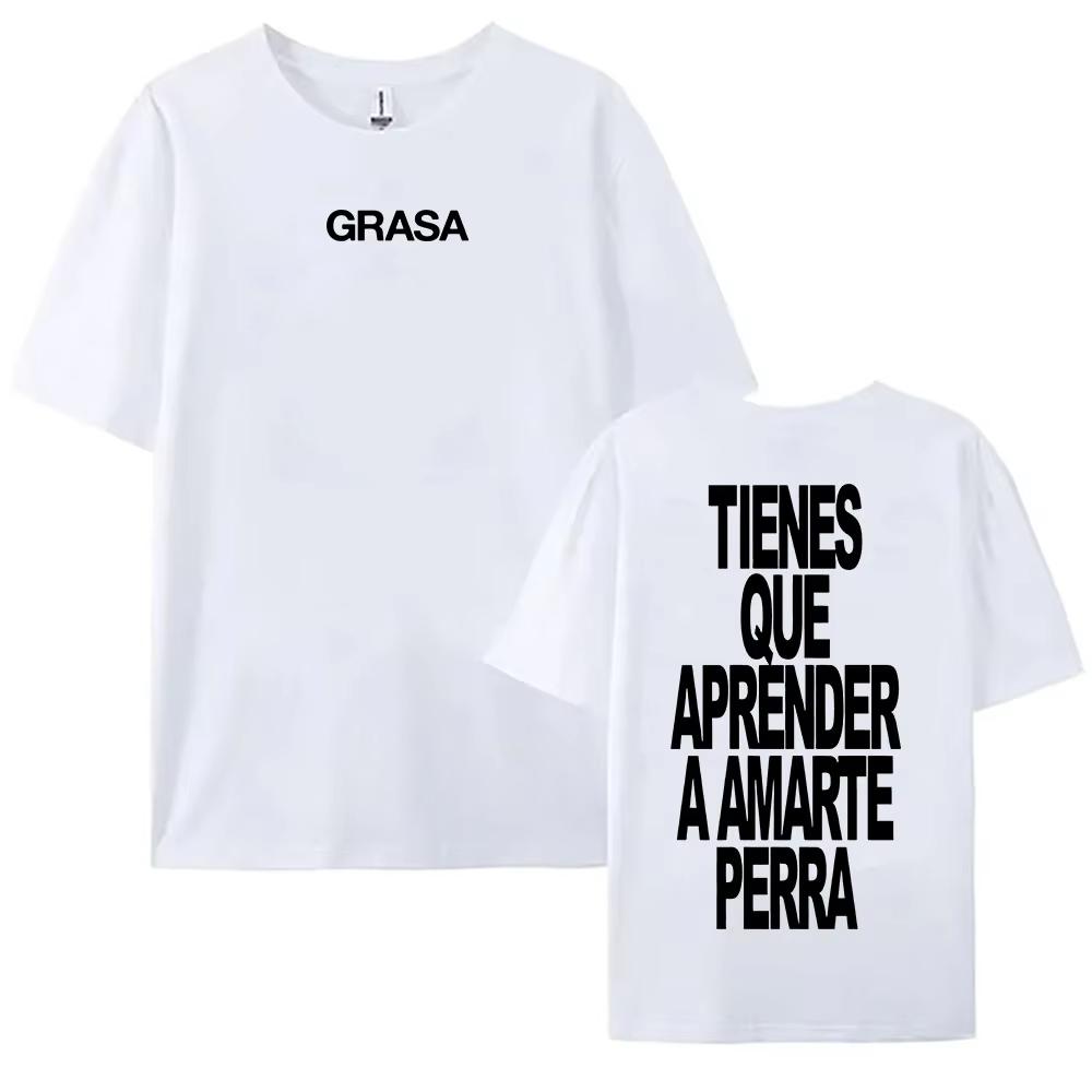 TIENES QUE APRENDER A AMARTE Tshirts SI TE DUELE CURITA Print T-shirt Nathy Peluso Singer Graphic T Shirt Cotton Tees Camisetas