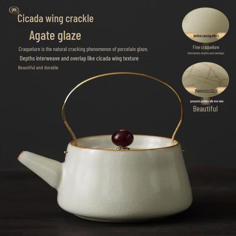 BiaoXing 2026 Ru Kiln Ceramic Kung Fu Tea Set