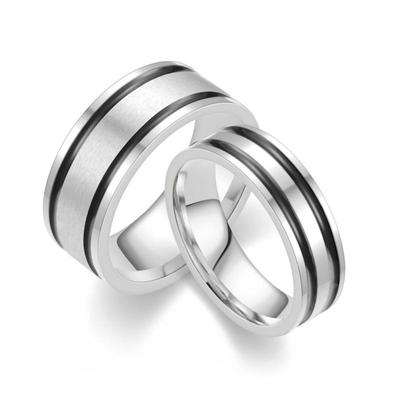 Men's European & American Fashion Titanium Steel Oil Drip Ring - Simple, Popular, Plain Band Couple Design.