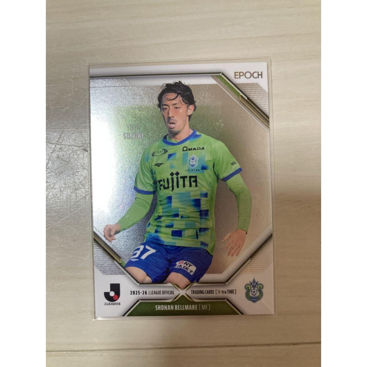 Used J League 2025-2026X-tra TIME parallel card with serial number Shonan Bellmare Yuto Suzuki 55/55 last number