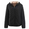 Women Autumn Winter Parkas Coat Jackets Women Lamb Hooded Plaid Long Sleeve Warm Winter Jacket