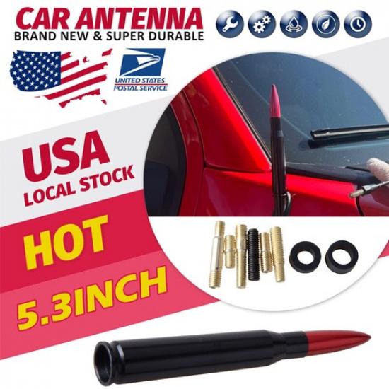 50 Cal Bullet Short Antenna Assembly For FORD F-150 F-250 RAPTOR RANGER MUSTANG