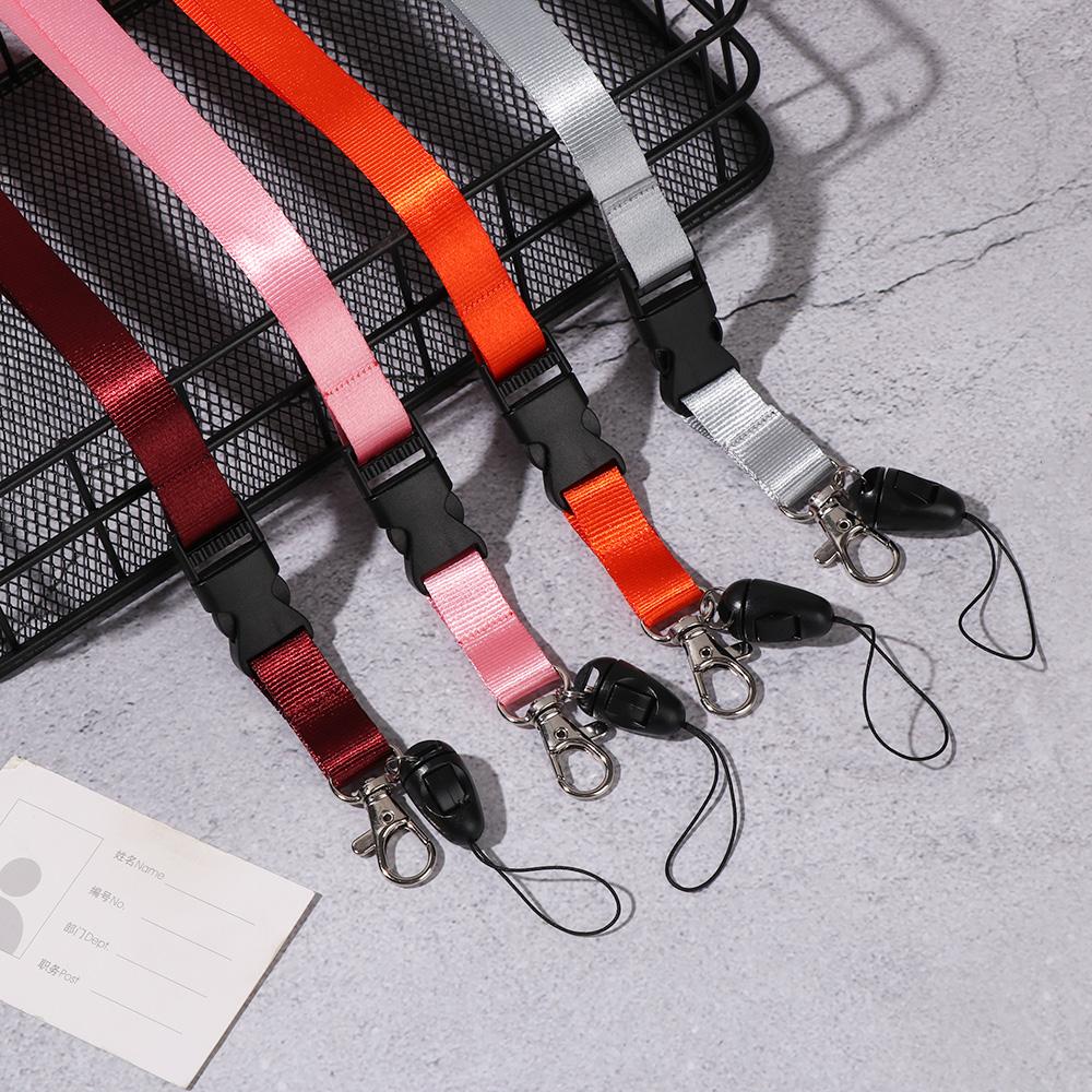 1 Stück Sicherheits-Halsband-Lanyard für Handy-ID-Namensschild-Halter Mann Frau Anti-Verlust-Karabiner Schlüsselanhänger Lanyard