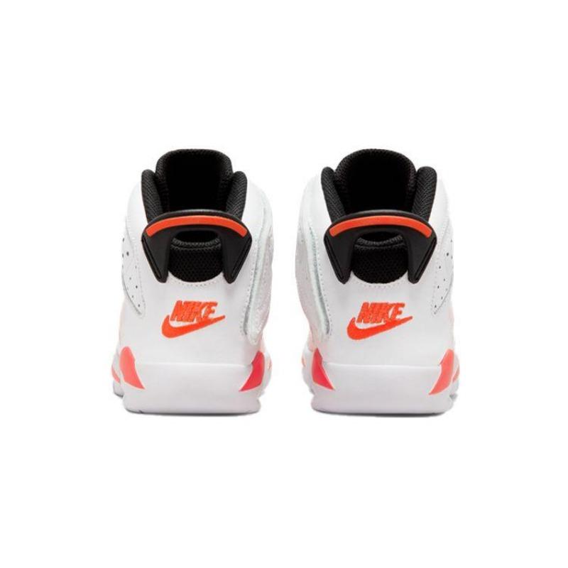 Air Jordan 6 Little Flex Kids High-top Basketball Shoes Black/white/pink DR8497-661