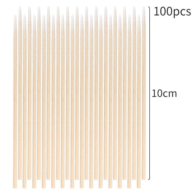 Disposable Double/Single-Ended Cotton Swabs for Makeup & Tattooing - Precision Tips for Eyebrow, Lip, Eyeliner, & Eyelash Applications