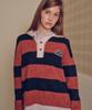 MELLY&ROSE Sunset Wide Stripe Polo Knit (310254)_Navy