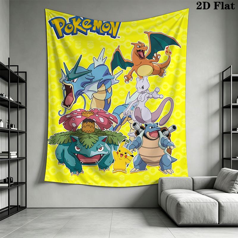 Eevee Evolution Tapestry Wall Tapestry Background Cloth Wallmounted Background Cloth Soft Atmospheric Background Cloth