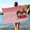 Popular Cute M-Monchhichi Beach Towel Colorful Bath Towels For Girl Microfiber Quick Dry Sand Free Beach Yoga Spa