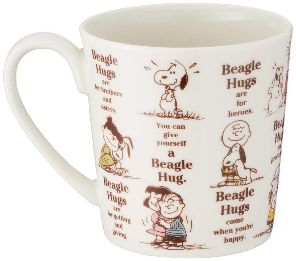 PEANUTS Snoopy Hug Large 604138 Mug, 350ml, White,