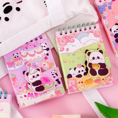 Yousheng Cartoon Animal Pocket Notebook Wire Bound Memo Notepad 3D Rabbit Girl Panda Duck Mini Spiral Notebook School Office