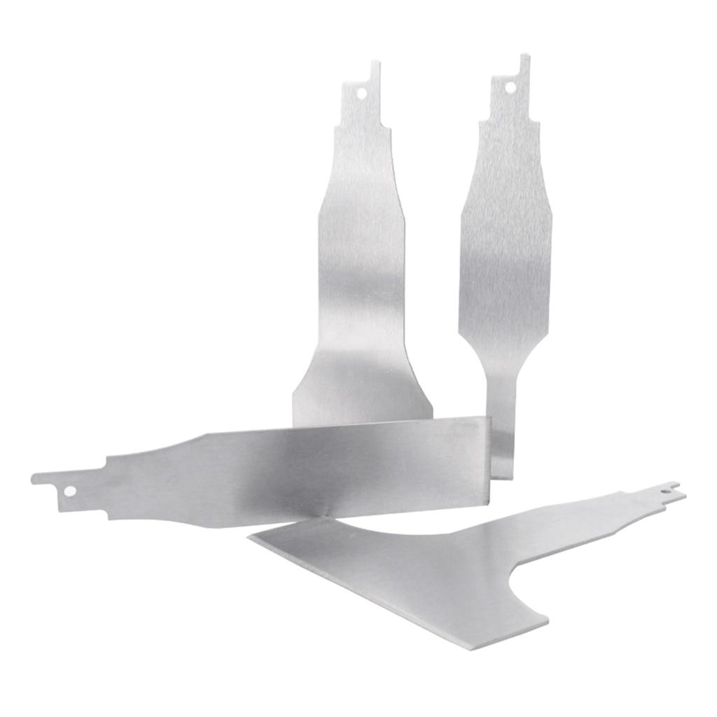 Stainless Steel Sabre Saw Scraper Blades for Tile Cleaning and Floor Maintenance (4pieces set )