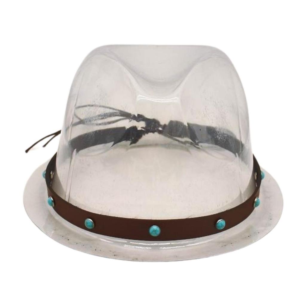 Big Brim Gold Acrylic Chain Felt Hat Solid Color Cashmere Jazz Hat French Top Hat