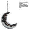 Disco Ball Eye-Catching Moon Shaped Disco Bal Reflective Hanging Ornament with Chain Hook Party Decor