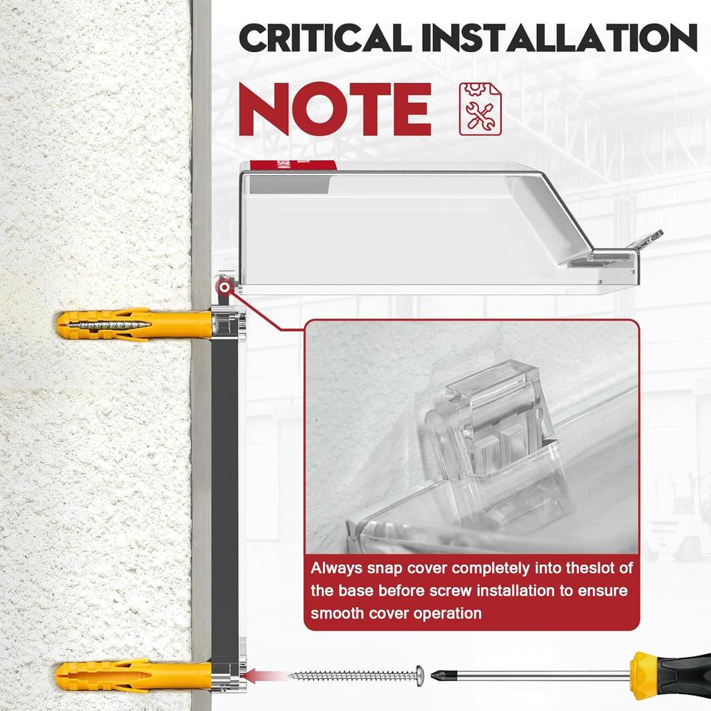 Capa de Botão de Alarme à Prova d'Água IP67 Industrial Crosser, Resistente a Impactos, Não Amarela, Certificado CE/ROHS.