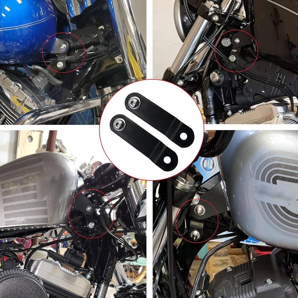 3 Inches Motorcycle Gas Tank Lift Riser Kit for Harley Touring Dynas 1999 and Up Sportsters 1995 and Up Softails 1999 2007