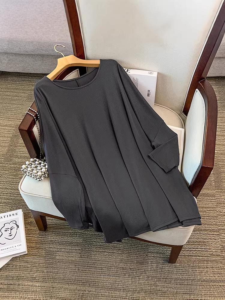 2026 Spring New Arrival: Plus Size Women's Casual Loose Batwing Sleeve Top