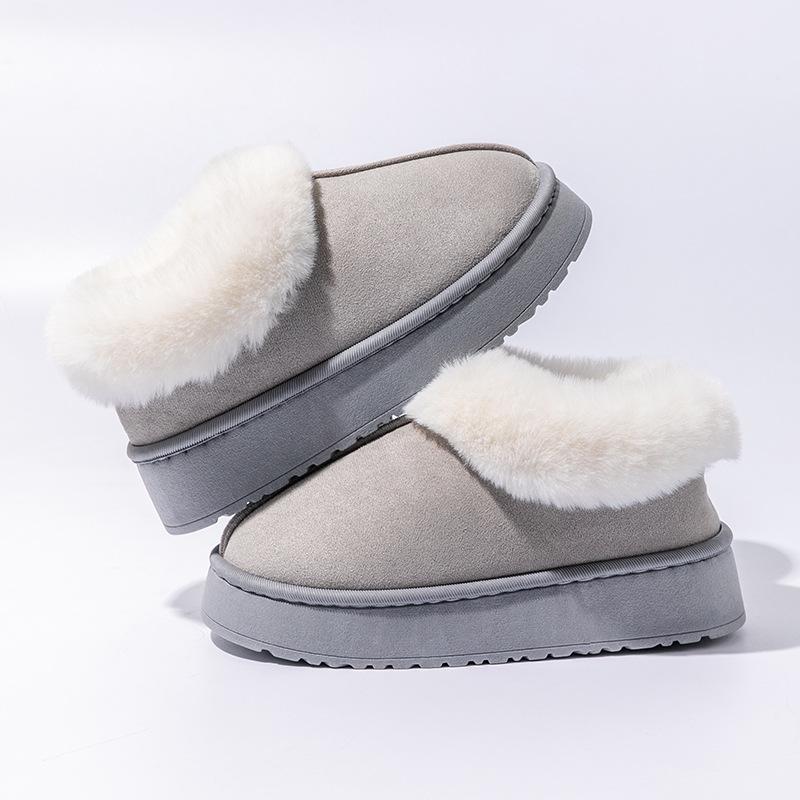 Bag Heel Cotton Slippers Women's Winter Thick-soled Velvet Thickened Non-slip Warm Outer Wear Fashionable Versatile High-top Snow Boots