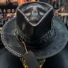 2025 New Halloween New Skull Hat Western European Cowboy Hat Ball Hat Sad Reaper Handmade Skull Hat Party Hats