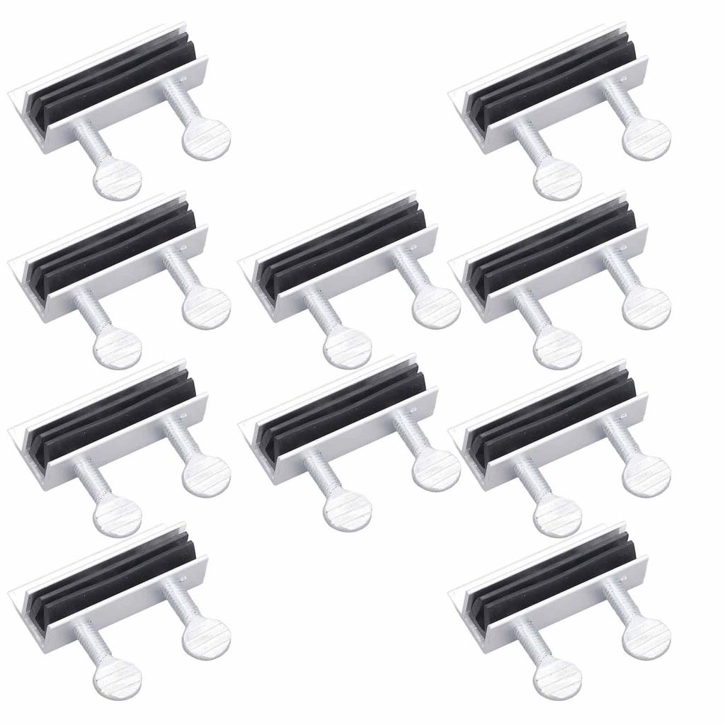 10 Stück Schiebefenstersicherungen Aluminiumlegierung Alterungsbeständig Verstellbarer Fensterstopper für Heimsicherheit