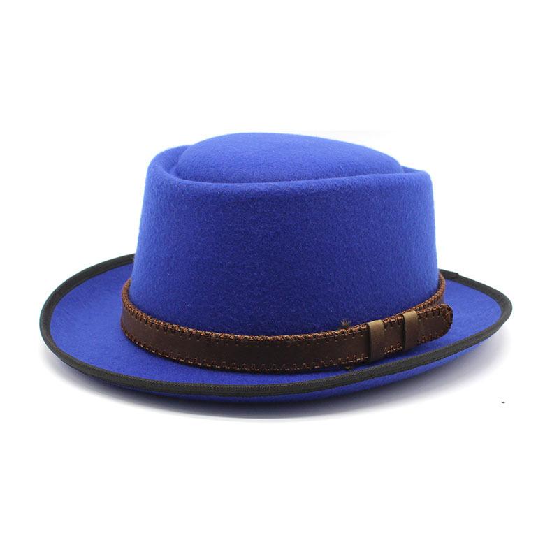 Westernový cylindr Vlněný cylindr Muži a ženy Cestovní outdoorový klobouk Zimní gentlemanský klobouk