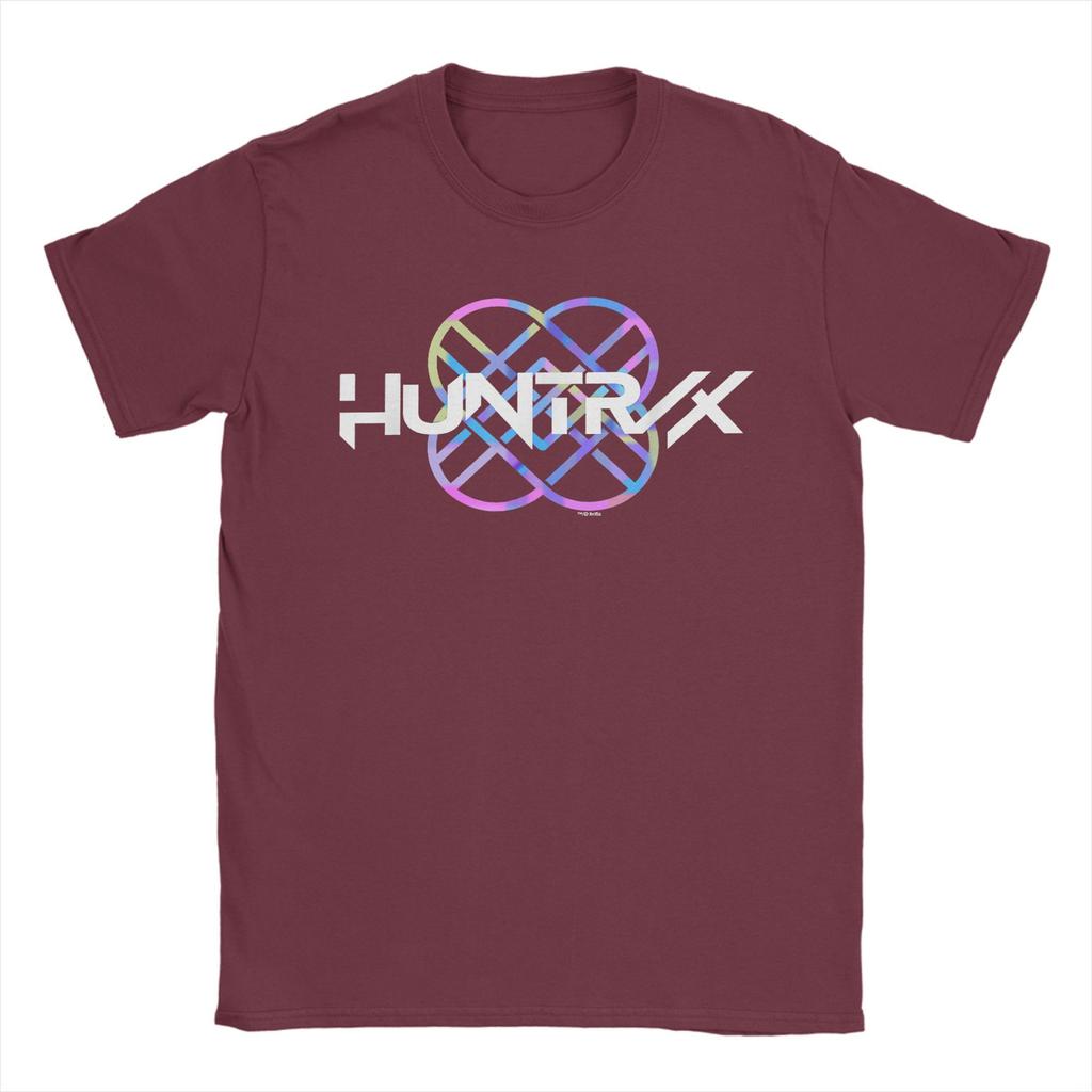 Huntrix Band Logo T-Shirts Unisex  Novelty Cotton Tees Round Neck Short Sleeve T Shirt Party Tops