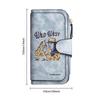 Wild West Print Long Wallet Forever Leather Purse Card Holder Retro Western Style