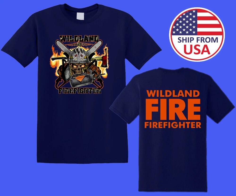 Wildland Firefigther Fire Department Men s Navy Size S-5XL S