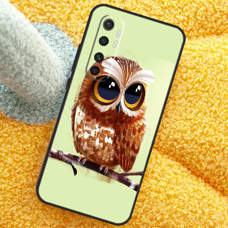 Cute Owl Cartoon Case For Xiaomi 15 14 Ultra 13T 14T 15T Pro 17 Pro Max Cover For POCO X7 Pro X5 X6 F5 F6 F7