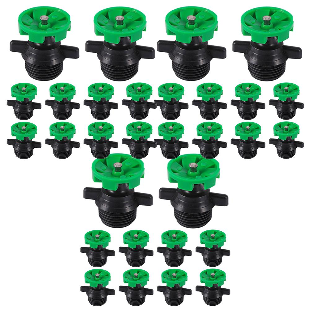 50/10pcs 360 ° Rotating Irrigation Nozzle 1/2 Inch Male Thread Watering Sprinkler Automatic Drip Irrigation Drippers For Garden