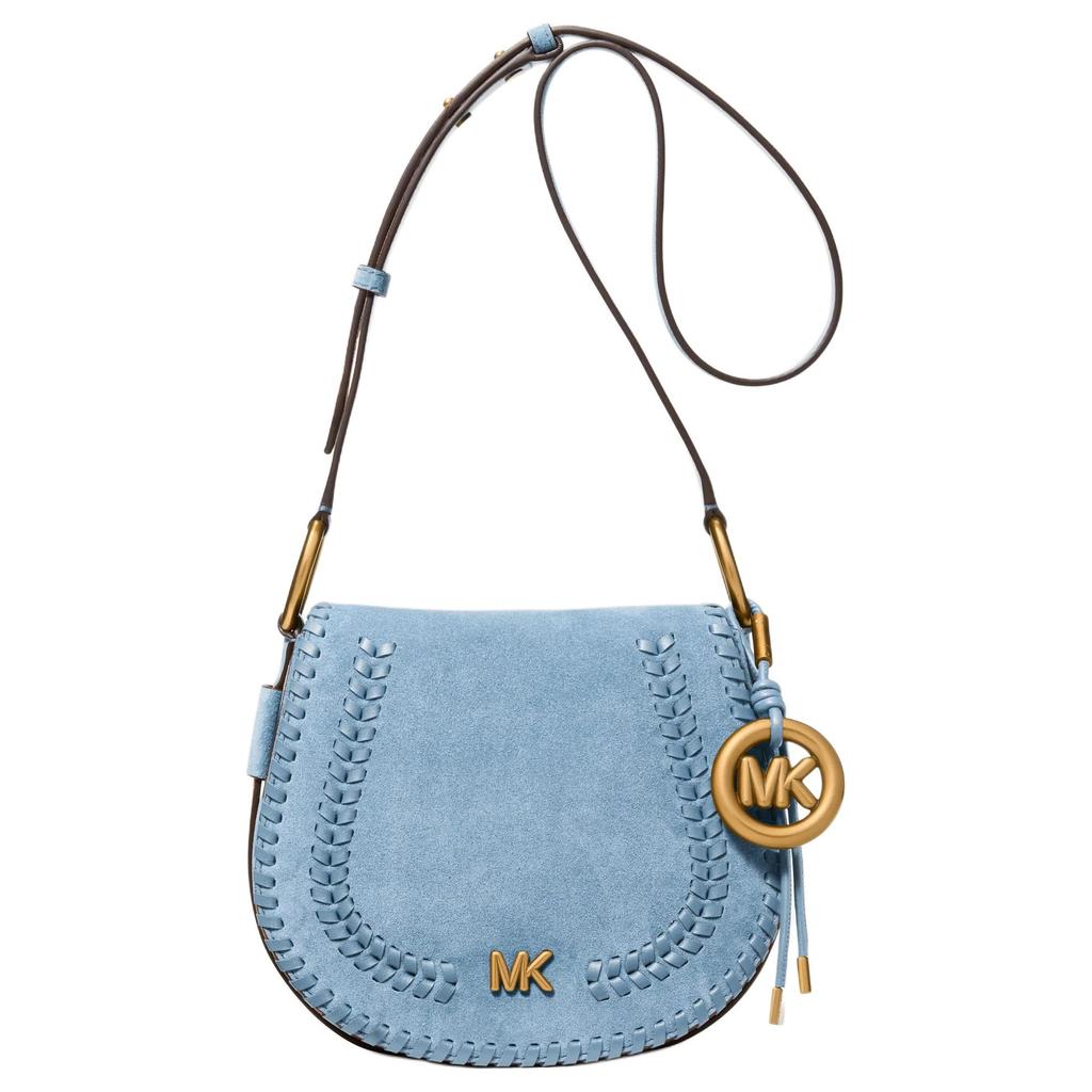 MICHAEL KORS Artificial Leather With Cow Leather Crossbody Bags Medium Women's Blue 30S6AQ5M6O-CHAMBRAY