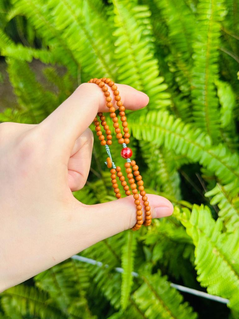 Minimalist Chinese Olive Pit & Turquoise Buddhist Beaded Bracelet – Versatile Literary Jewelry