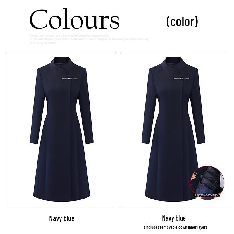 Women's New Chinese Style Wool Blend Mid-Length Coat