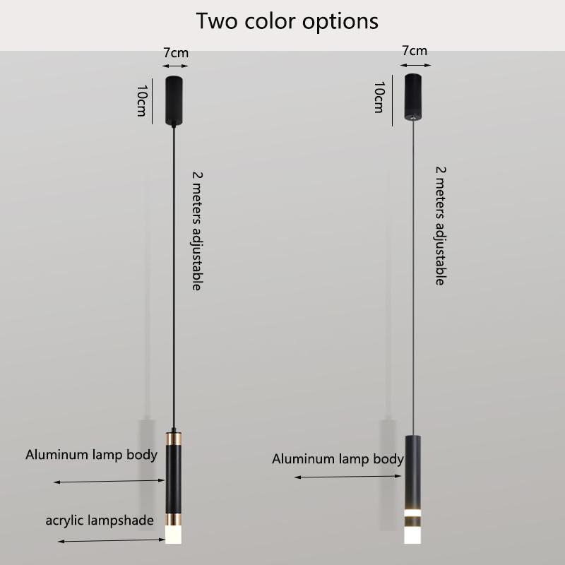 Nordic Luster LED Pendent Lights Modern Living Room Dining Table Chandelier Bedside Entrance Hall Kitchen Bar Indoor Lighting