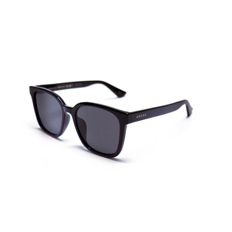 Gucci Versatile Black Frame Sunshade Polarised Plate Frame Square Sunglasses Unisex Couple Black