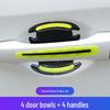 Reflective Carbon Fiber Anti-Collision Car Stickers for Handles, Door Bowl, and Mirrors