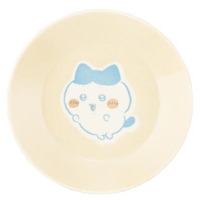 Officially Licensed Chiikawa Small Diameter X 2 Hachiware Microwave and Dishwasher Made In Plate, 13.5 Cm, Colors, Safe, Japan, Beige, CKW12-257