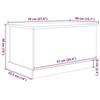 VidaXL Boîtes de rangement vieux bois 70x40x38 cm bois d'ingénierie, boîte à outils, bac de rangement, rangement d'outils, 857161
