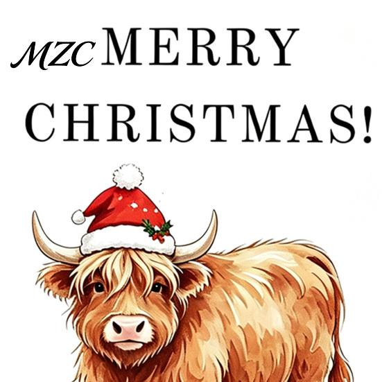 Shopping Card Management Book Highland Cow Christmas Organizer, Spiral Bound Storage Book, Durable Greeting Journal Coil Binding Portable Album