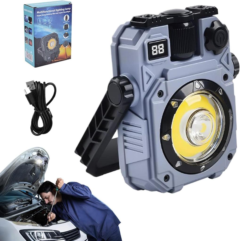 3-in-1 Magnetic Portable Lantern | 360° Swivel Hook & Digital Power Display | Must-Have Christmas Gift for Outdoor & Emergency