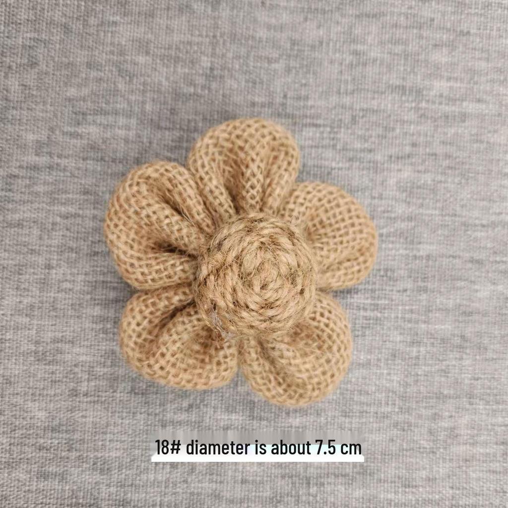 Coș cu flori din in făcut manual: Decor pălărie cu fundă trandafir 3D pentru bricolaj și activități artizanale pentru grădiniță