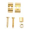 2PCS Guitar String Retainer Iron Compact Burr Free Guitar String Retainer Guide for Replacement Golden