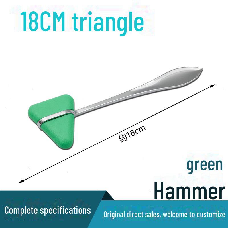 Multifunksjonell diagnostisk hammer i rustfritt stål med skala og rull