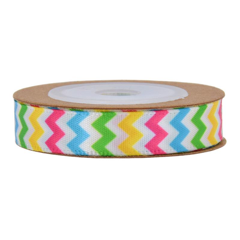 Nueva cinta con estampado de huevo de Pascua para envolver regalos, correa a cuadros, cinta decorativa con diseño de conejo y rábano