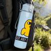 1PC Rubber Bath Duck 750ml Color Plastic Sports Water Bottle Leakproof Flip Straw Lid Suitable for Sports Office Home Use